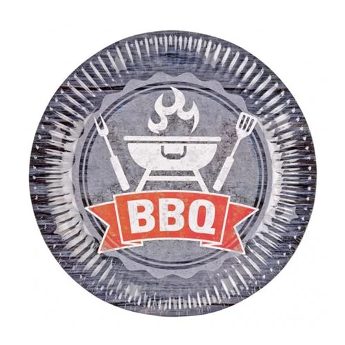 Tányér, 23 cm, "BBQ"