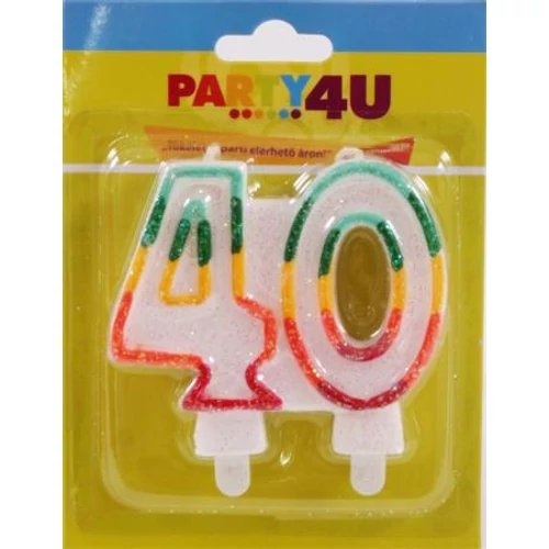 Gyertya, születésnapi, 40.