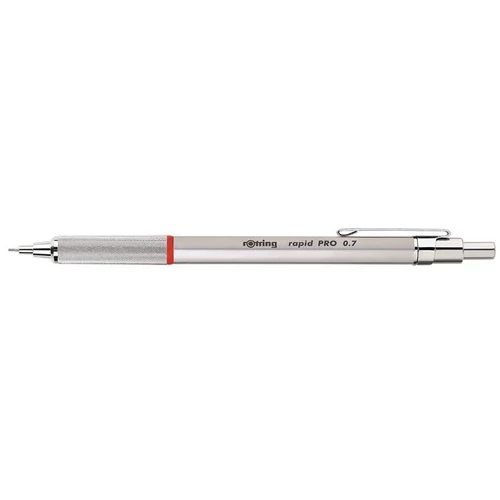Nyomósirón, 0,7 mm, ROTRING "Rapid Pro", ezüst