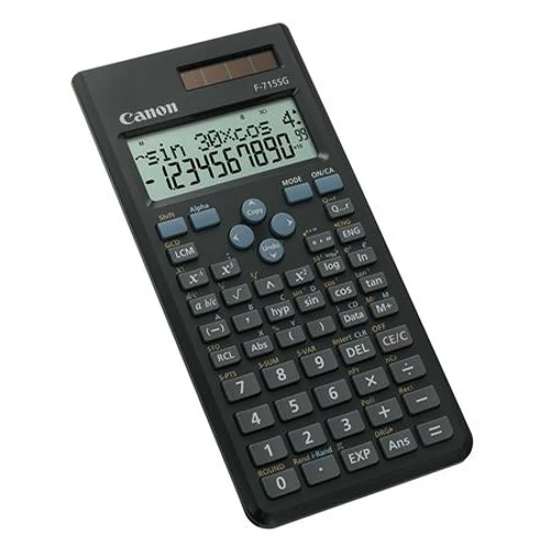 Számológép, tudományos, 250 funkció, CANON "F-715S", szürke