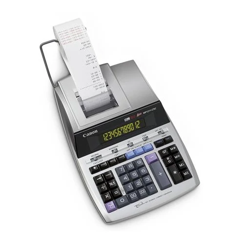 Számológép, szalagos, 12 számjegy, 2 színű nyomtató, CANON "MP1211-LTSC"