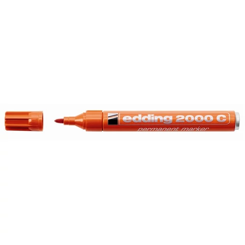 Alkoholos marker, 1,5-3 mm, kúpos, EDDING "2000", narancssárga