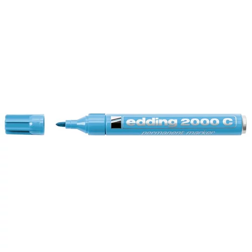 Alkoholos marker, 1,5-3 mm, kúpos, EDDING "2000", világoskék