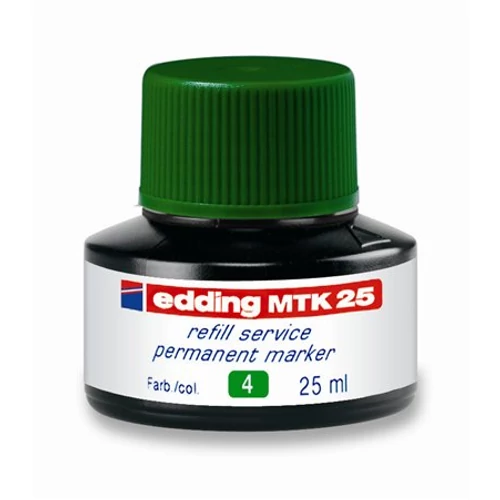 Utántöltő alkoholos markerhez, EDDING "MTK 25", zöld