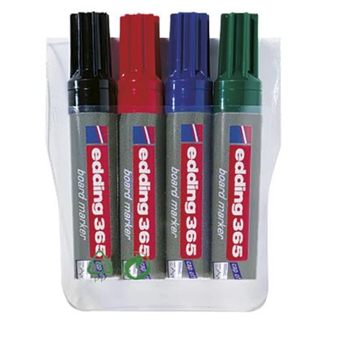Tábla- és flipchart marker, 2-7 mm, vágott, EDDING "365", 4 különböző szín