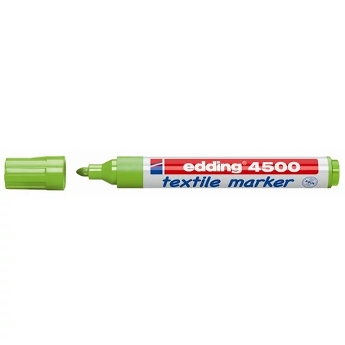 Textilmarker, 2-3 mm, kúpos, EDDING "4500", világoszöld