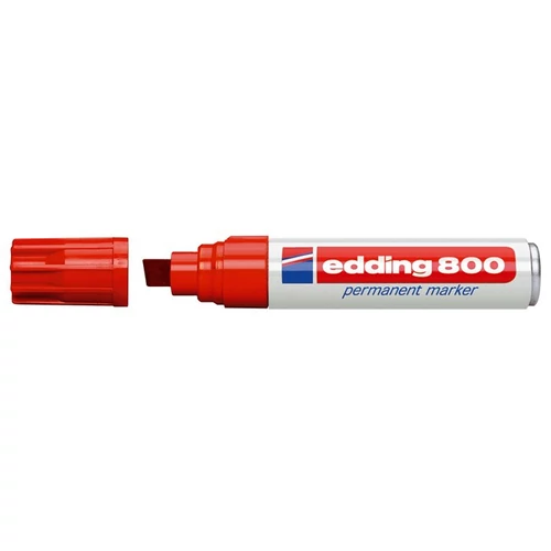 Alkoholos marker, 4-12 mm, vágott, EDDING "800", piros