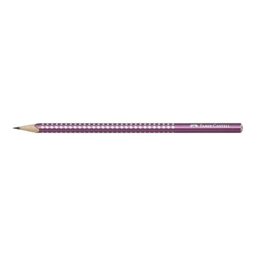 Grafitceruza, B, háromszögletű, FABER-CASTELL "Sparkle Pearl", gyöngyházfényű bordói bor