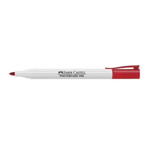 Táblamarker, 0,4 mm, kúpos, FABER-CASTELL  "1560", piros