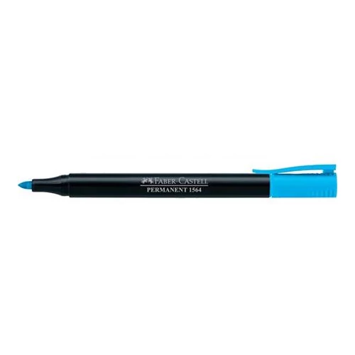 Alkoholos marker, 0,4 mm, kúpos, FABER-CASTELL "1564", égkék