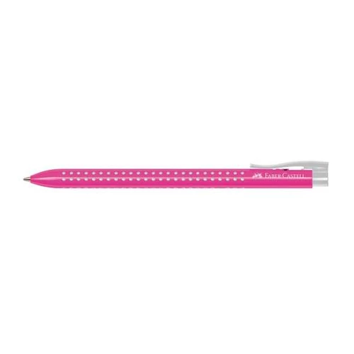 Golyóstoll, 0,5 mm, nyomógombos, FABER-CASTELL "Grip 2022-M", rózsaszín