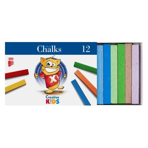Táblakréta, ICO "Creative Kids", 12 különböző szín