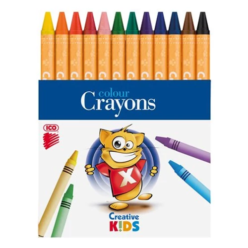 Zsírkréta, ICO "Creative Kids", 12 különböző szín
