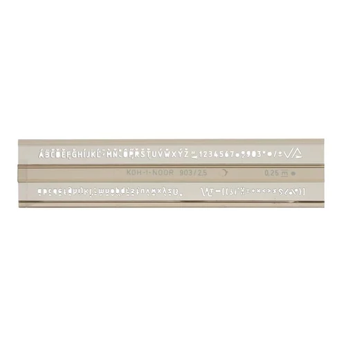 Betűsablon, 2,5 mm, KOH-I-NOOR