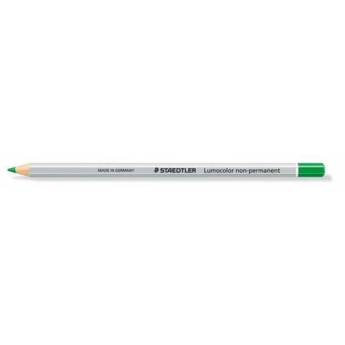 Színes ceruza, hatszögletű, mindenre író, lemosható, (omnichrom) STAEDTLER "Lumocolor", zöld