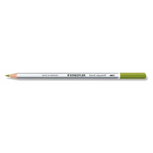 Akvarell ceruza, STAEDTLER "Karat", sötét oliva zöld