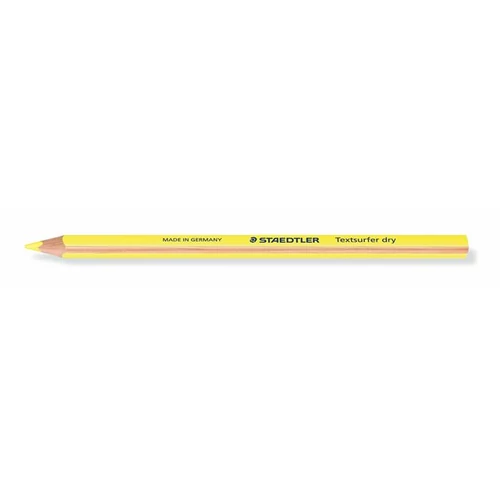 Szövegkiemelő ceruza, háromszögletű, STAEDTLER "Textsurfer Dry", neon sárga
