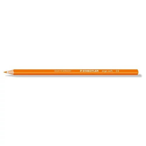 Színes ceruza, háromszögletű, STAEDTLER "Ergo Soft", narancssárga