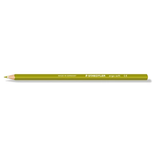 Színes ceruza, háromszögletű, STAEDTLER "Ergo Soft", olivazöld