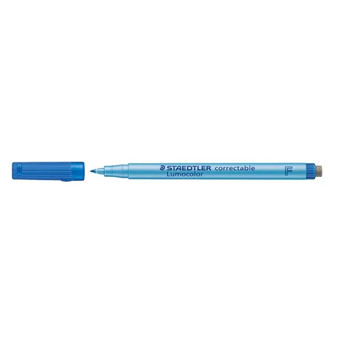 Alkoholmentes marker, OHP, 0,6 mm, STAEDTLER "Lumocolor 305 F", kék