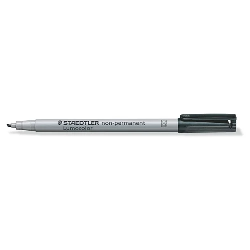 Alkoholmentes marker, OHP, 1-2,5 mm, STAEDTLER "Lumocolor 312 B", fekete