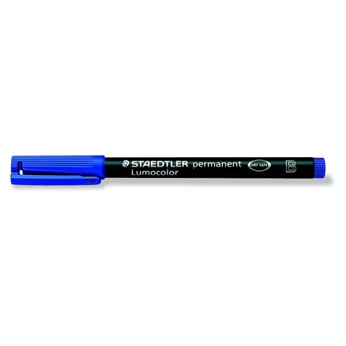 Alkoholos marker, OHP, 1-2,5 mm, STAEDTLER "Lumocolor 314 B", kék