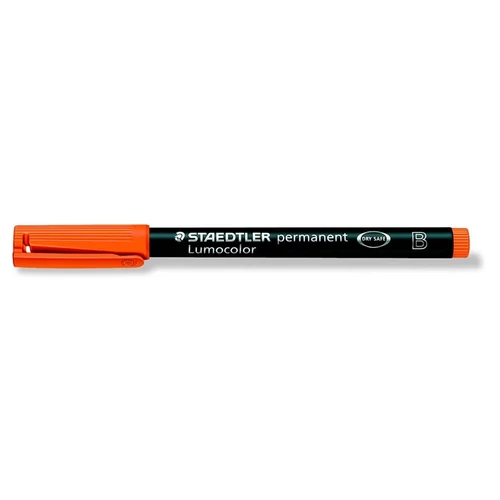 Alkoholos marker, OHP, 1-2,5 mm, STAEDTLER "Lumocolor 314 B", narancssárga