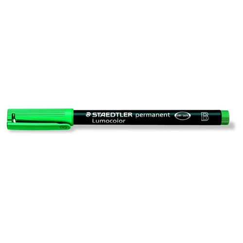 Alkoholos marker, OHP, 1-2,5 mm, STAEDTLER "Lumocolor 314 B", zöld