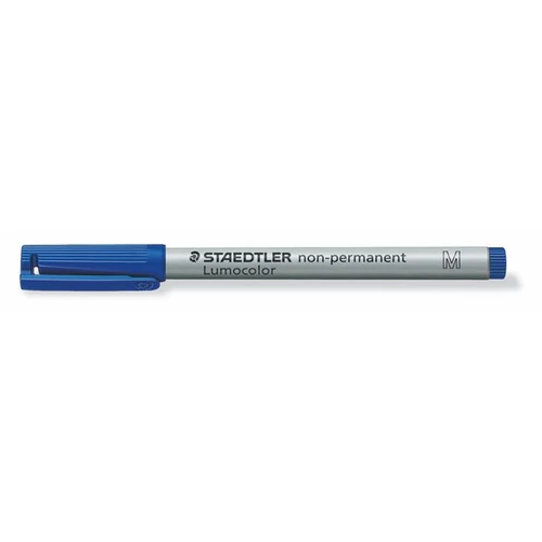 Alkoholmentes marker, OHP, 1 mm, STAEDTLER "Lumocolor 315 M", kék
