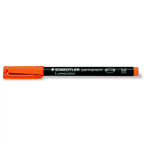 Alkoholos marker, OHP, 1 mm, STAEDTLER "Lumocolor 317 M", narancssárga