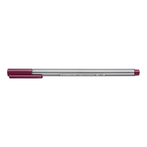 Tűfilc, 0,3 mm, STAEDTLER "Triplus",  mahagóni