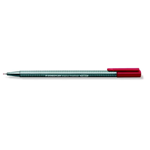 Tűfilc, 0,3 mm, STAEDTLER "Triplus", kármin