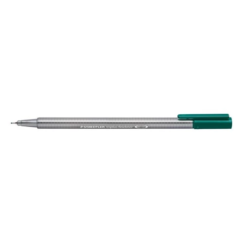 Tűfilc, 0,3 mm, STAEDTLER "Triplus", tengerzöld