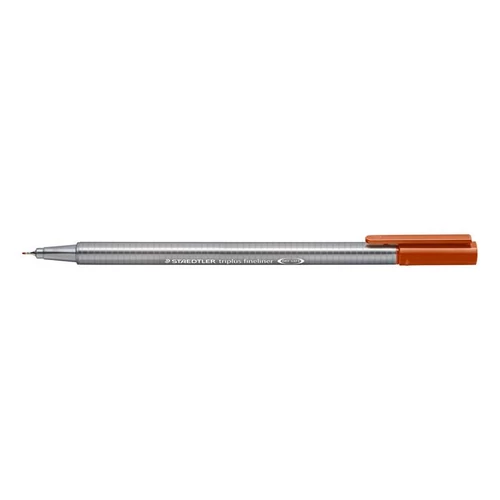 Tűfilc, 0,3 mm, STAEDTLER "Triplus", vörösesbarna