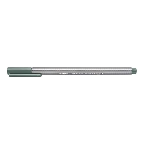 Tűfilc, 0,3 mm, STAEDTLER "Triplus",  meleg szürke