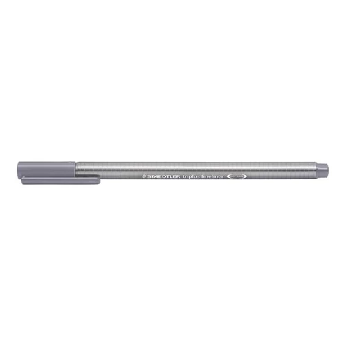 Tűfilc, 0,3 mm, STAEDTLER "Triplus",  galamb szürke
