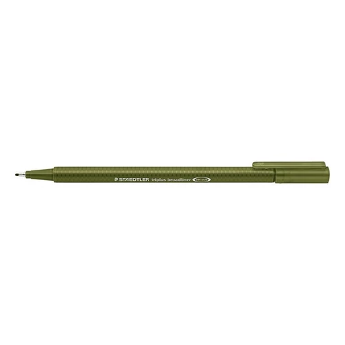 Tűfilc, 0,8 mm, STAEDTLER "Triplus", olívazöld