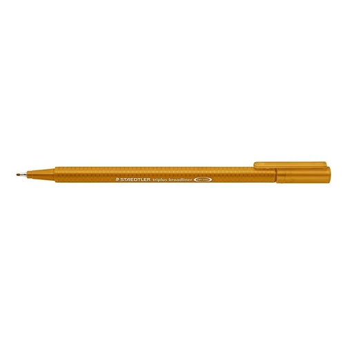 Tűfilc, 0,8 mm, STAEDTLER "Triplus", világos barna
