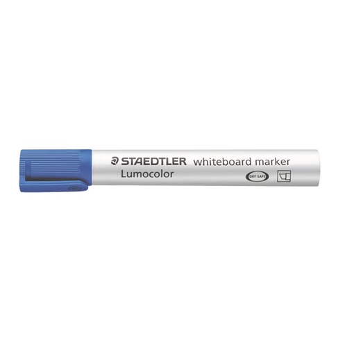 Táblamarker, 2-5 mm, vágott, STAEDTLER "Lumocolor 351 B", kék