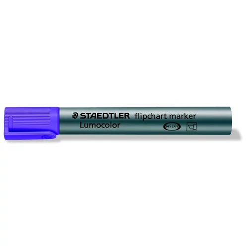 Flipchart marker, 2,5 mm, vágott, STAEDTLER "Lumocolor 356 B", lila