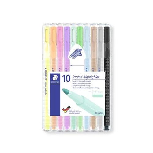 Szövegkiemelő készlet, 1-4 mm, STAEDTLER, 10 különböző szín