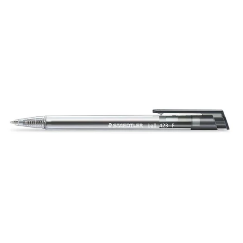 Golyóstoll, 0,3 mm, nyomógombos, STAEDTLER "Ball 423 F", fekete