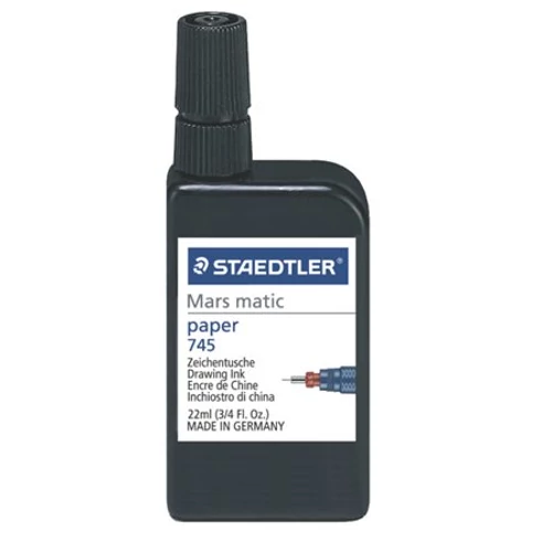 Tustinta, 22 ml, STAEDTLER "Mars Matic", fekete
