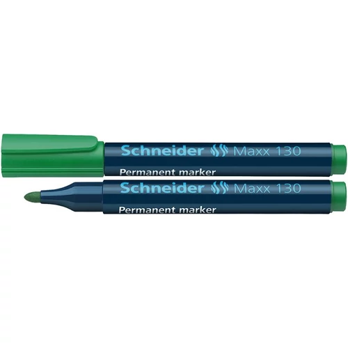 Alkoholos marker, 1-3 mm, kúpos, SCHNEIDER "Maxx 130", zöld