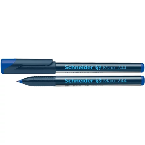 Alkoholos marker, CD/DVD, 0,7 mm, SCHNEIDER "Maxx 244", kék