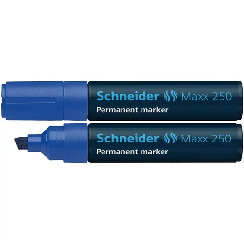Alkoholos marker, 2-7 mm, vágott, SCHNEIDER "Maxx 250", kék