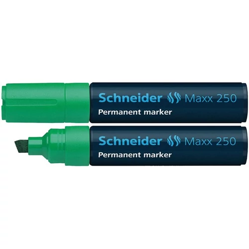 Alkoholos marker, 2-7 mm, vágott, SCHNEIDER "Maxx 250", zöld