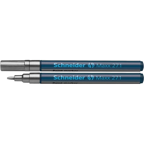 Lakkmarker, 1-2 mm, SCHNEIDER "Maxx 271", ezüst