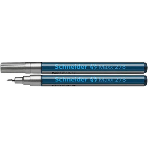 Lakkmarker, 0,8 mm, SCHNEIDER "Maxx 278", ezüst