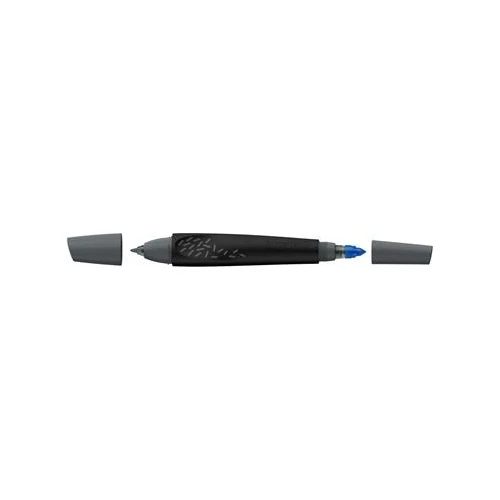 Rollertoll, 0,5 mm, fekete-szürke test, SCHNEIDER "Breeze", kék